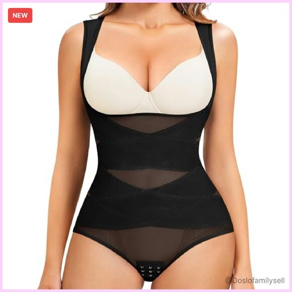 Full Body Shapewear Bodysuit Tummy Control Corset Vest Slimming Seamless - Picture 2 of 7